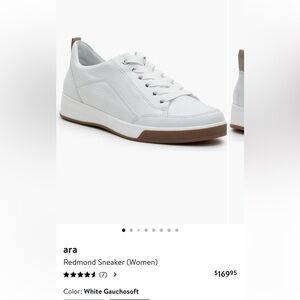 Ara Redmond Gaucho-Soft White Sneakers EU 41, 9.5
